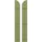Ekena Millwork Americraft 2-Board (3 Batten) Wood Joined Board-n-Batten Shutters w/ Arch Top, ARW401BQ207X77MGH, PR ARW401BQ207X77MGH - alternate 1